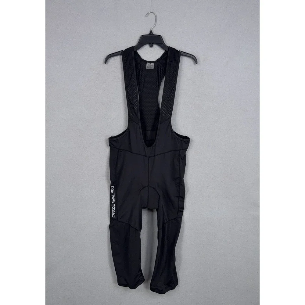 Przewalski Cycling Bib Tights Mens 4XL Black Padded Knee Length Athletic Bike